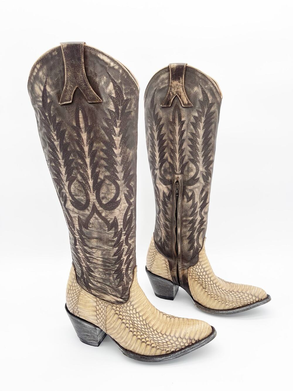 Old Gringo Women's 8 Mayra Cobra Snakeskin Leather Tall Western Cowgirl Boots
